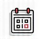 Stylized icon representing a calendar or meal plan